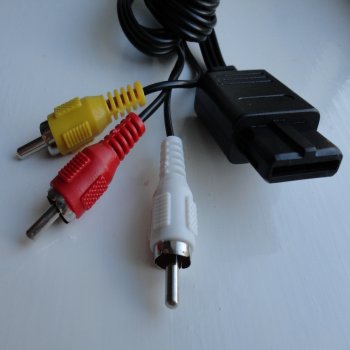 SNES N64 Gamecube AV RCA Composite Cable Lead 