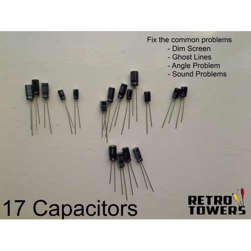 Game Gear Capacitor Replacement Kit 17 Retrotowers.co.uk